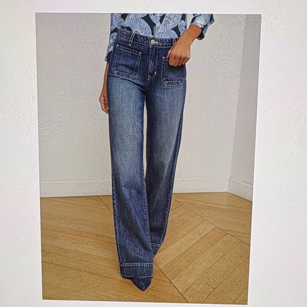 LAGENCE-NWT Size 25.Nolan Patch Pocket Jean in Dayton. - Picture 2 of 9